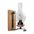 Arandela Madelustre Oxford Castanho e Preto com Vidro Cristal 22cm 3075 - Imagem 1