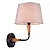 Arandela Standard Madelustre Yasmin Cúpula Linho 34cm Madeira Castanho Imbuia ou Preto 3027 - Imagem 1