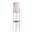 Coluna Luminária de Piso Madelustre Serena 1,50m com Cúpula MDF Square 3442CH-93 - Imagem 1