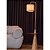 Coluna Luminária de Piso Madelustre Stella Âmbar 1,67m com Cúpula MDF Square 3433-93 - Imagem 2