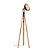 Coluna Tripé Madelustre Viena Ø30x165cm Castanho Preto e Dourado E27 3203CT - Imagem 1