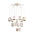 Lustre Madelustre Apollo Nature Ø120cm Tela Sintética 18xE27 Castanho Dourado 3335 - Imagem 1