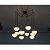 Lustre Pendente Cascata Madelustre Cogumelo 10 Esferas Ø20cm Madeira Castanho ou Preto G9 3237 - Imagem 3