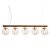 Lustre Pendente Trilho Madelustre Esphera Vintage 5 Esferas Cristal Ø20cm E27 C3254- - Imagem 1