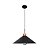Pendente Cônico Madelustre Celeiro 45cm Preto ou Aço Corten Madeira Castanho E27 3325 - Imagem 1