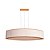 Pendente Curitiba Madelustre 120cm LED Linho Robust ou Square Madeira Natural 3000K 3418NA - Imagem 1