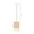 Pendente Madelustre Apollo Nature Ø15x20cm Tela Sintética E27 Castanho Dourado 3329 - Imagem 2