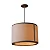 Pendente Madelustre Apollo Nature Ø40x28cm Boucle Natural E27 Castanho Dourado 3422-88 - Imagem 1