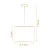 Pendente Madelustre Apollo Nature Ø40x28cm Boucle Natural E27 Castanho Dourado 3422-88 - Imagem 2