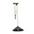 Pendente Madelustre Celeiro 45cm Preto Madeira Castanho E27 3260 - Imagem 1