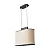 Pendente Madelustre Elíptico Nature 46cm com Tela Sintética e Madeira 3327 - Imagem 3