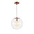 Pendente Madelustre Esphera Cristal Ø30cm Vidro Cristal Metal Cobre Dourado ou Preto E27 2783-94 - Imagem 1