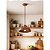 Pendente Madelustre Estancia Ø29cm Madeira Castanho Envelhecido Aço Corten 419 - Imagem 2