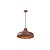 Pendente Madelustre Estancia Ø56cm Madeira Castanho Envelhecido Aço Corten 445 - Imagem 2