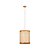 Pendente Madelustre Nuts 32cm Palha Sintética Madeira Castanho ou Imbuia E27 2937 - Imagem 1