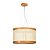 Pendente Madelustre Nuts 65cm Palha Sintética Madeira Castanho ou Imbuia E27 3130 - Imagem 1