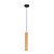 Pendente Madelustre Point MR11 35cm Madeira Castanho Imbuia ou Preto Mini Dicróica 3395NA- - Imagem 1