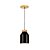 Pendente Madelustre Vibrance 15cm Metal Cobre Titânio Preto ou Branco Madeira Castanho 2729 - Imagem 5