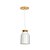 Pendente Madelustre Vibrance 15cm Metal Cobre Titânio Preto ou Branco Madeira Castanho 2729 - Imagem 2