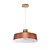 Pendente Madelustre Vibrance 30cm Metal Cobre Titânio Preto ou Branco Madeira Castanho 2807 - Imagem 2