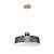 Pendente Madelustre Vibrance 45cm Metal Cobre Titânio Preto ou Branco Madeira Castanho - Imagem 3