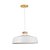 Pendente Madelustre Vibrance 45cm Metal Cobre Titânio Preto ou Branco Madeira Castanho - Imagem 5