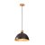 Pendente Madelustre Viena Ø30x130cm Madeira Castanho Preto e Dourado 3091 - Imagem 1