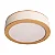 Plafon Madelustre Apollo Nature Ø40x13cm Boucle Natural 3xE27 Castanho 3361-88 - Imagem 1