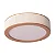 Plafon Madelustre Apollo Nature Ø65x13cm Tela Sintética 6xE27 Castanho 3362 - Imagem 1