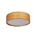 Plafon Madelustre Navi 42cm Madeira Castanho ou Imbuia com Defletor Acrílico E27 2637 - Imagem 1