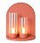 Arandela Metal Domado 6668 Lampe Deux Fita LED 14,4W 2xG9 Halopin 38x45x20cm Alumínio Acrílico e Vidro Bivolt - Imagem 1