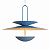 Pendente Metal Domado 6577 Eclipse Duo GG 6xG9 Halopin 80x70x80cm Alumínio Bivolt - Imagem 1