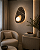 Arandela Metal Domado 6619 Bolle Rock Organic Ball Fita LED 6,3W G9 Halopin 28,5x40x15cm Alumínio Pedra e Vidro Bivolt - Imagem 1
