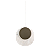 Pendente Metal Domado 6620 Bolle Rock Flux Fita LED 22,4W 3000K 50x50x6cm Alumínio e Pedra Bivolt - Imagem 1