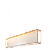 Pendente Metal Domado 6588 Almenara Retangular Fita LED 20,7W 3000K 120x25x10cm Alumínio e Acrílico Frisado Bivolt - Imagem 1