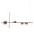 Pendente Metal Domado Moobe Pan Trilho 6365 63cm LED 7W 3000K Alumínio e Acrílico - Imagem 1