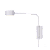 Arandela Metal Domado Moobe Pan Simples P 6178 LED 5,4W 3000K Alumínio e Acrílico - Imagem 1