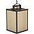 Pendente Metal Domado Retrô Quadrado Grande 5521G 50cm Alumínio e Vidro E27 - Imagem 1
