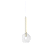 Pendente Metal Domado Arbo Ball P 6405 40cm Alumínio e Vidro G9 - Imagem 1