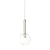 Pendente Metal Domado Arbo Ball G 6406 42cm Alumínio e Vidro E27 - Imagem 1