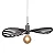Pendente Metal Domado Fluid Line 60cm E27 6251E Alumínio e Acrílico - Imagem 1