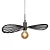 Pendente Metal Domado Fluid Line 80cm E27 6261E Alumínio e Acrílico - Imagem 2