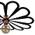 Pendente Metal Domado Fluid Daisy 80cm E27 6265E Alumínio e Acrílico - Imagem 2