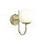 Arandela Metal Domado Sole Haste Curve Simples 6073 E27 - Imagem 1