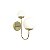 Arandela Metal Domado Sole Haste Curve Dupla 6074 G9 E27 - Imagem 1