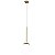 Pendente Metal Domado Sole M 6091 E27 Vidro 44cm - Imagem 2