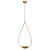 Pendente Metal Domado Sole Gota 6096 E27 Vidro 44cm - Imagem 2
