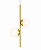 Pendente Metal Domado Sole Dupla 6102 G9 Vidro 50cm - Imagem 2