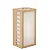 Arandela Metal Domado Box Com Quadradinhos 533 E27 - Imagem 1