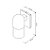 Arandela Metal Domado Glass Tub Arredondada 560 E27 - Imagem 3